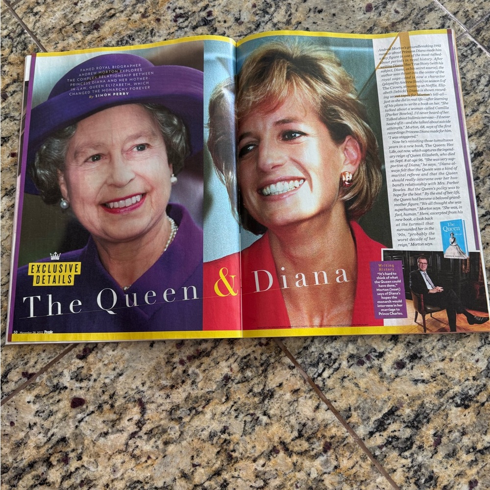 The Queen & Diana Magazine Spread